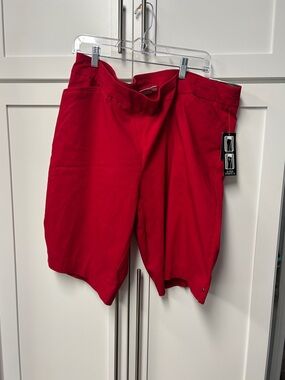 Kim rogers curvy  Red dress shorts super stretch . 22W new with tags